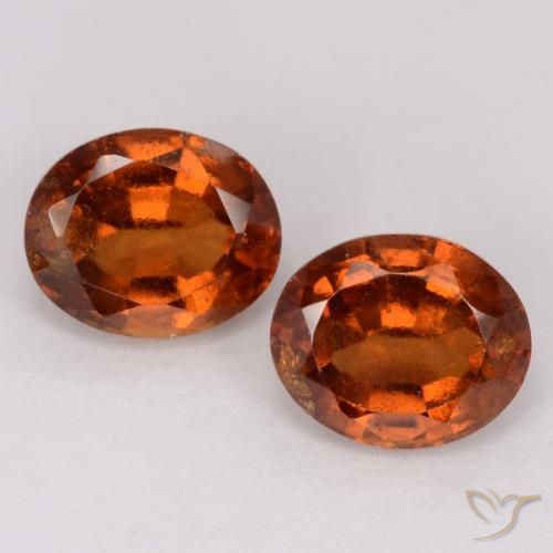 3.32ctw Natural âmbar laranja granada hessonita, oval, VS-SI