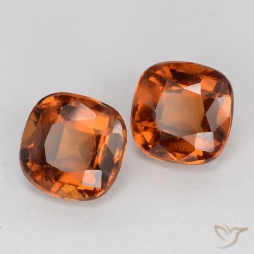 Pedras preciosas de granada hessonita Laranja Médio natural de 2.62 ct, Almofada, VS