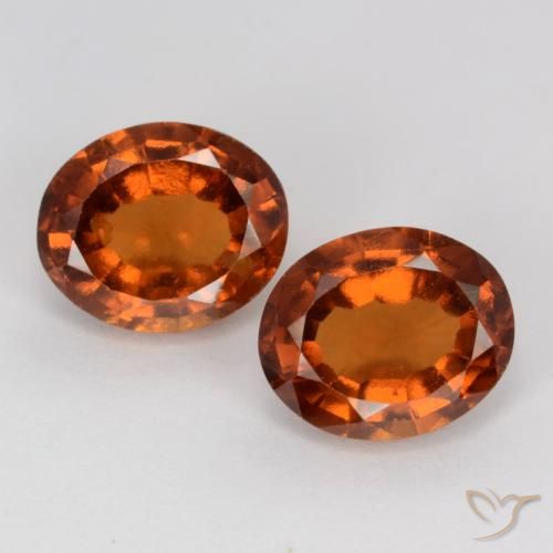 3.82ctw Natural âmbar laranja granada hessonita, oval, VS-SI