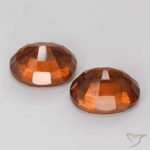 Pedras preciosas de granada hessonita Laranja escuro natural de 4.57 ct, oval, VS