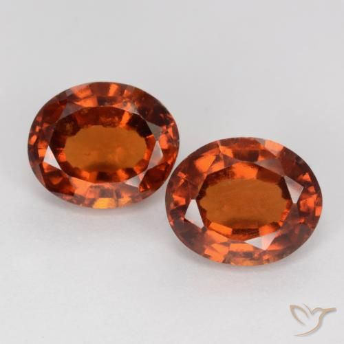 3.86ctw Natural Laranja Profundo granada hessonita, oval, VS-SI