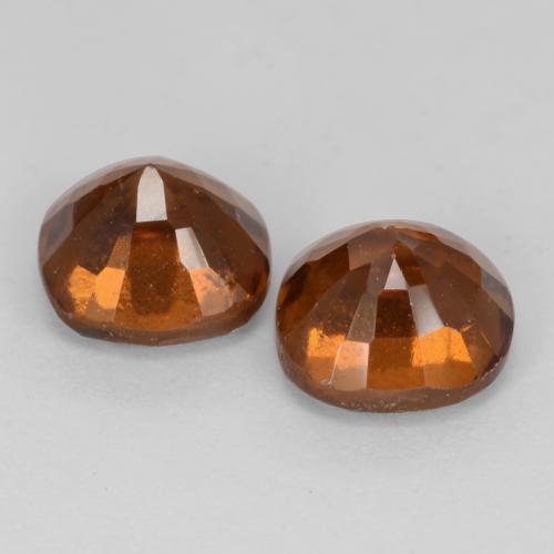 Pedras preciosas de granada hessonita laranja natural de 2,72 ct, almofada cortada, VS