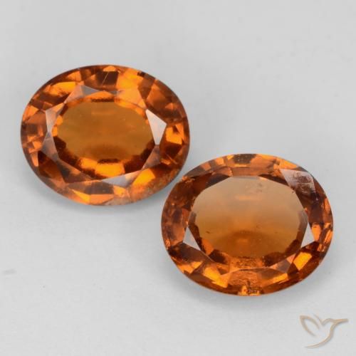 3.76ctw Natural âmbar laranja granada hessonita, oval, VS-SI