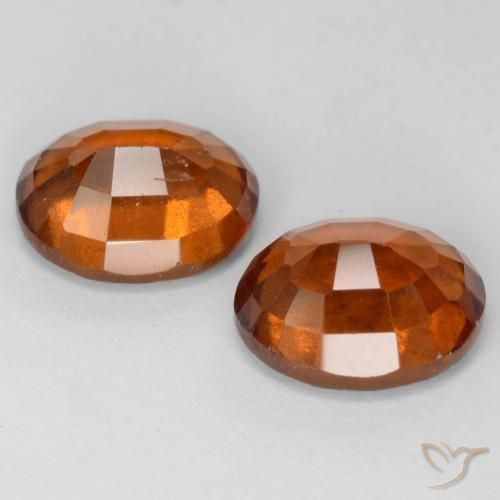 Pedras preciosas de granada hessonita Laranja Profundo natural de 3.52 ct, oval, VS-SI
