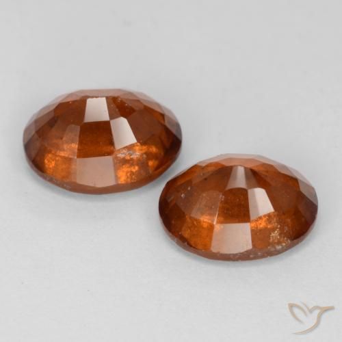 Pedras preciosas de granada hessonita Laranja Profundo natural de 3.67 ct, oval, VS-SI
