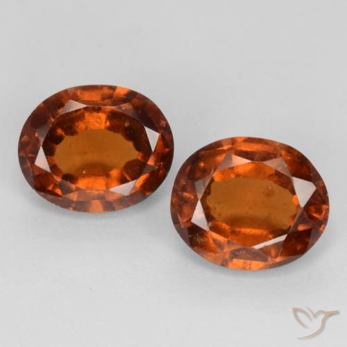 3.85ctw Natural Laranja Profundo granada hessonita, oval, VS-SI