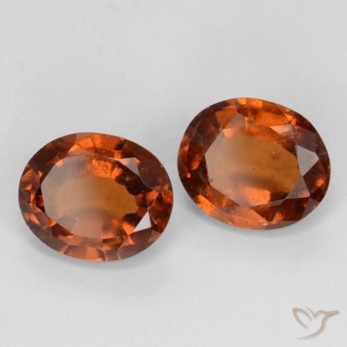 Pedras preciosas de granada hessonita Laranja Profundo natural de 3.85 ct, oval, VS-SI