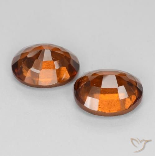 Pedras preciosas de granada hessonita Laranja Profundo natural de 3.85 ct, oval, VS-SI