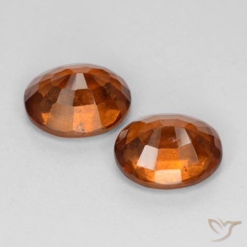 Pedras preciosas de granada hessonita Laranja Profundo natural de 3.04 ct, oval, VS-SI