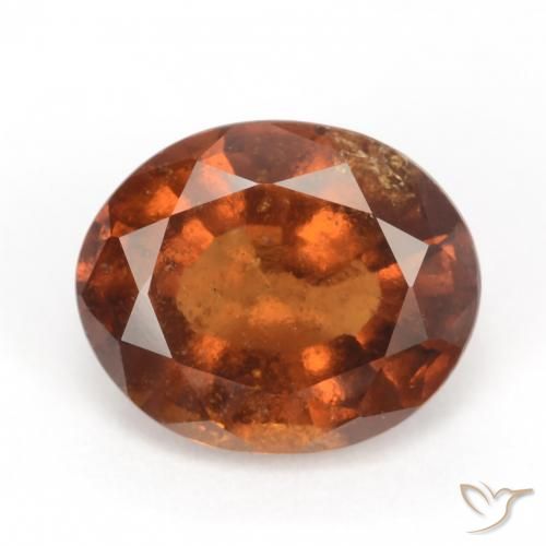2.51ct Natural Laranja Profundo granada hessonita, oval, VS-SI