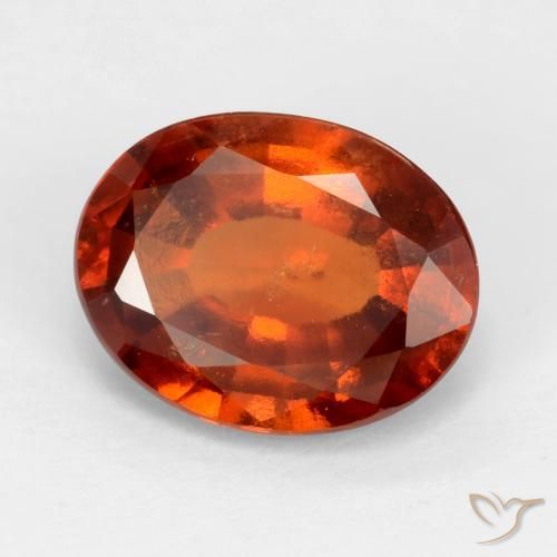 granada hessonita Laranja escuro Natural 2.33ct, oval, VS