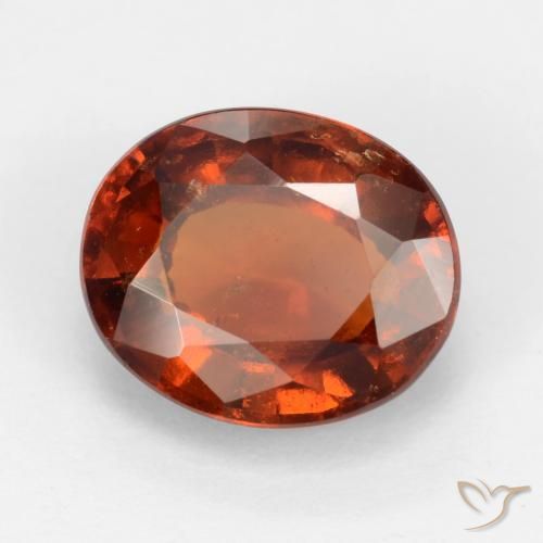 granada hessonita Laranja Profundo Natural 2.68ct, oval, VS-SI