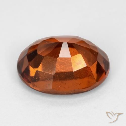 granada hessonita âmbar laranja Natural 2.37ct, oval, VVS-VS