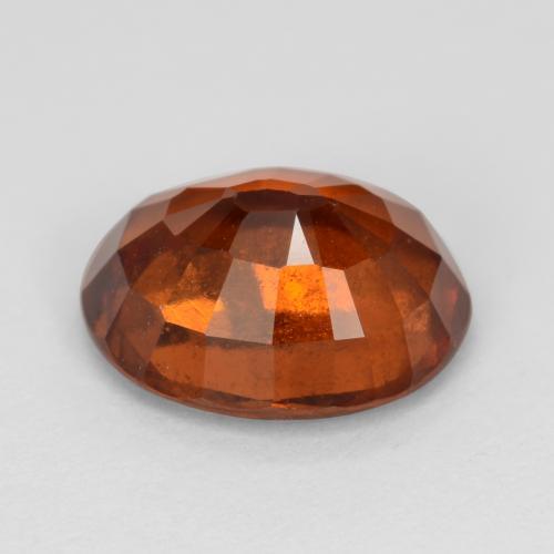 Granada Hessonita Laranja Profundo Natural 2.89ct, Corte Oval, VS