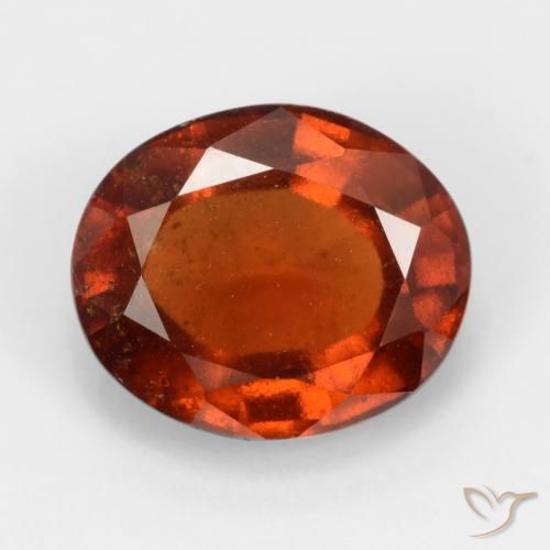 2.89ct Natural laranja avermelhado granada hessonita, oval, VS-SI