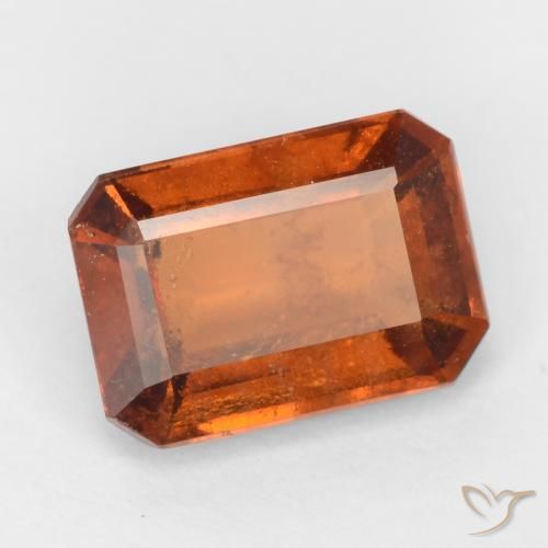 granada hessonita âmbar laranja Natural 2.09ct, Corte Octógono / Esmeralda, VS-SI