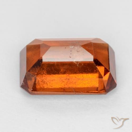 granada hessonita âmbar laranja Natural 2.09ct, Corte Octógono / Esmeralda, VS-SI