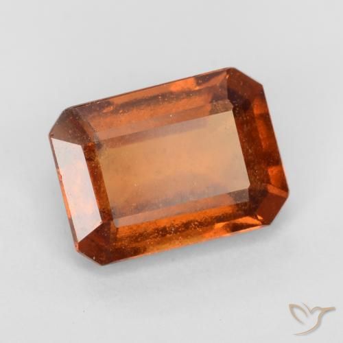 granada hessonita âmbar laranja Natural 1.99ct, Corte Octógono / Esmeralda, VS-SI