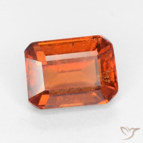 granada hessonita âmbar laranja Natural 2.25ct, Corte Octógono / Esmeralda, VS-SI