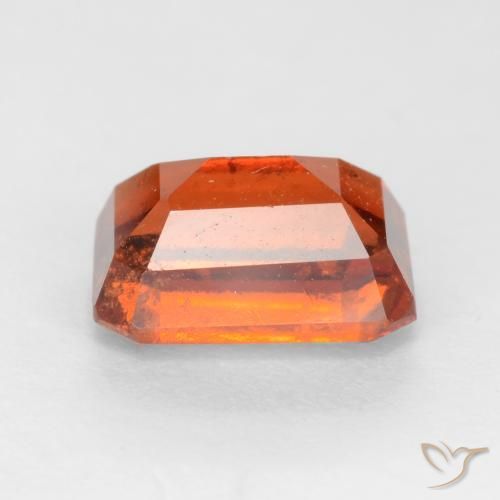granada hessonita âmbar laranja Natural 2.25ct, Corte Octógono / Esmeralda, VS-SI