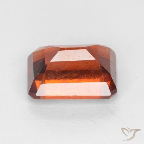 granada hessonita Laranja médio-escuro Natural 2.06ct, Corte Octógono / Esmeralda, VS-SI