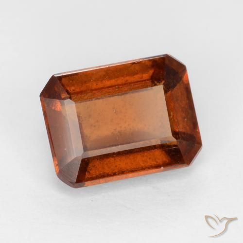 granada hessonita Laranja escuro Natural 2.06ct, Corte Octógono / Esmeralda, VS-SI
