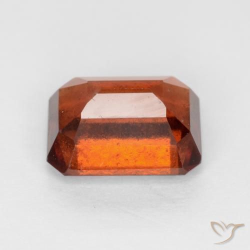 granada hessonita Laranja escuro Natural 2.06ct, Corte Octógono / Esmeralda, VS-SI