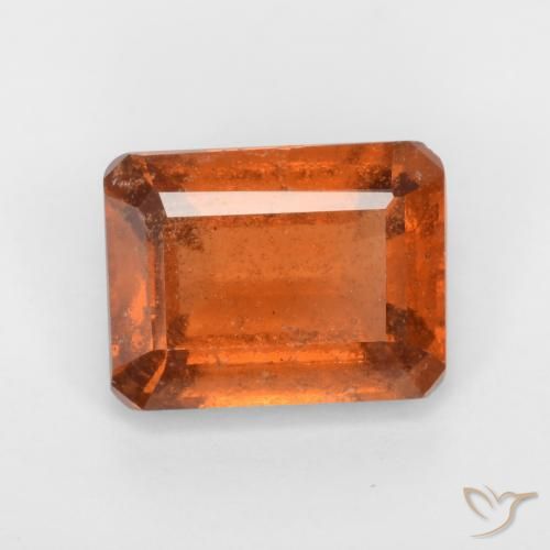 granada hessonita âmbar laranja Natural 1.97ct, Corte Octógono / Esmeralda, VS-SI