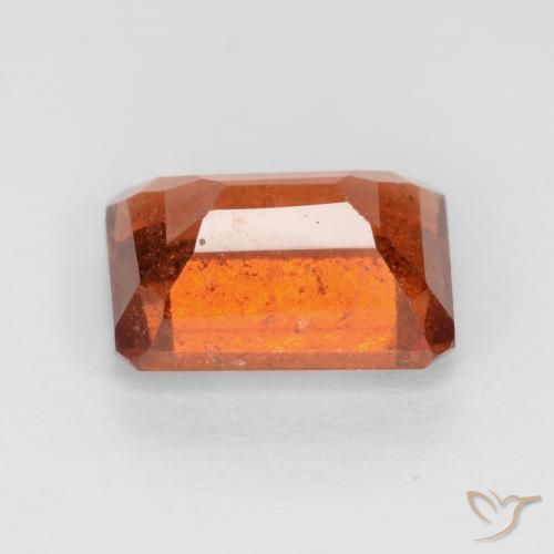 granada hessonita âmbar laranja Natural 1.97ct, Corte Octógono / Esmeralda, VS-SI