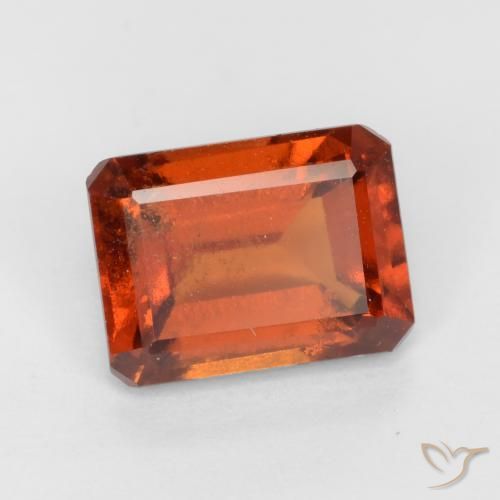 granada hessonita âmbar laranja Natural 2.00ct, Corte Octógono / Esmeralda, VS-SI