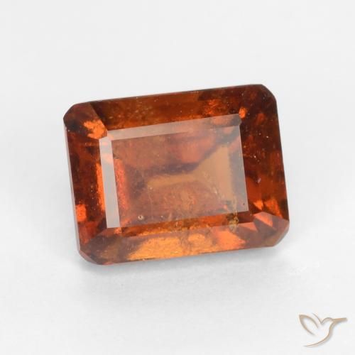 granada hessonita Laranja escuro Natural 2.11ct, Corte Octógono / Esmeralda, VS-SI