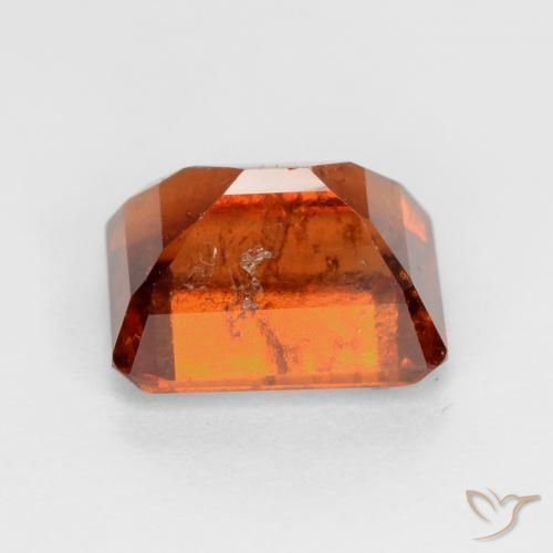granada hessonita Laranja escuro Natural 2.11ct, Corte Octógono / Esmeralda, VS-SI
