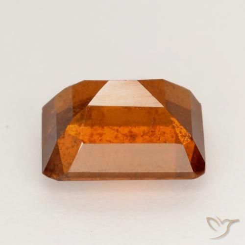 granada hessonita fogo laranja Natural 2.12ct, Corte Octógono / Esmeralda, SI