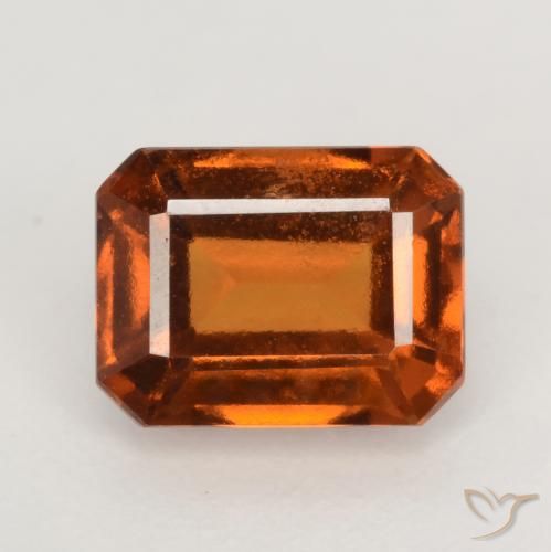 2.05ct Natural Laranja Profundo granada hessonita, Corte Esmeralda, VS