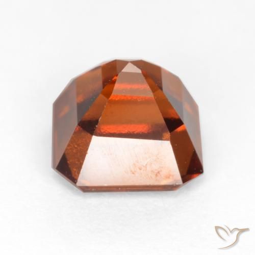 granada hessonita Laranja Profundo Natural 1.98ct, Corte Octógono / Esmeralda, VVS-VS
