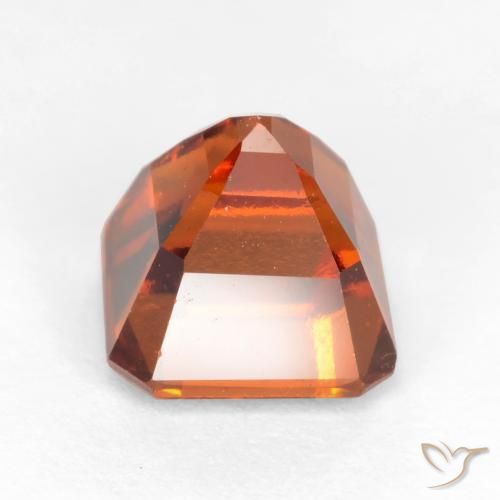 granada hessonita Laranja médio-escuro Natural 2.06ct, Corte Octógono / Esmeralda, VS
