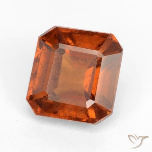 granada hessonita Laranja médio-escuro Natural 2.18ct, Corte Octógono / Esmeralda, VS-SI