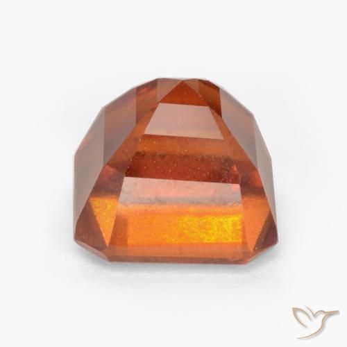 granada hessonita fogo laranja Natural 2.17ct, Corte Octógono / Esmeralda, VS-SI