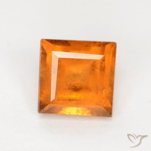 1.42ct Natural Laranja Médio granada hessonita, Quadrado, SI