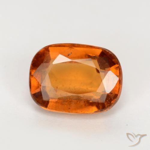 2.04ct Natural Laranja médio-escuro granada hessonita, Almofada, VS-SI