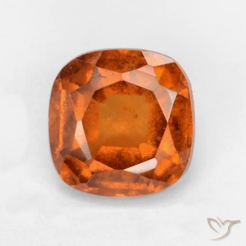 2.01ct Natural Laranja médio-escuro granada hessonita, Almofada, SI