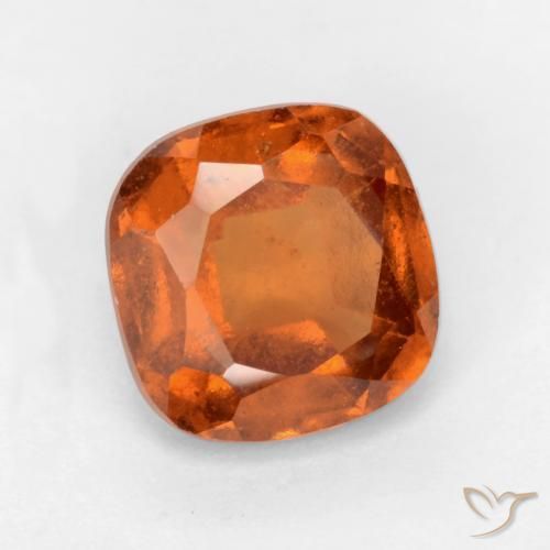 granada hessonita Laranja médio-escuro Natural 2.01ct, Almofada, SI