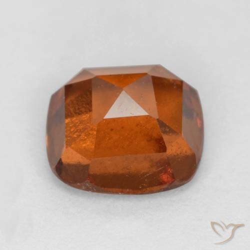granada hessonita laranja avermelhado Natural 1.78ct, Almofada, SI