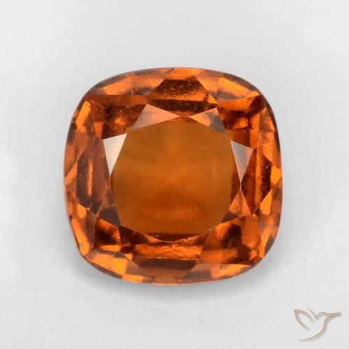 1.85ct Natural Laranja Profundo granada hessonita, Almofada, VS