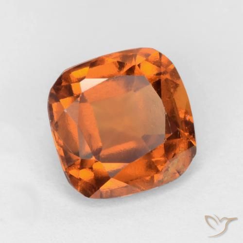 granada hessonita Laranja médio-escuro Natural 1.71ct, Almofada, VS-SI