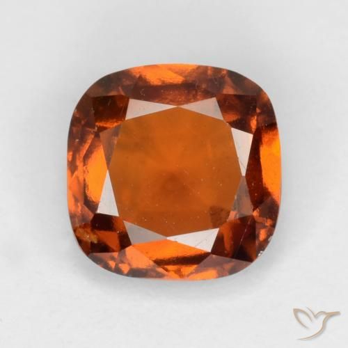 1.62ct Natural Laranja Profundo granada hessonita, Almofada, VS