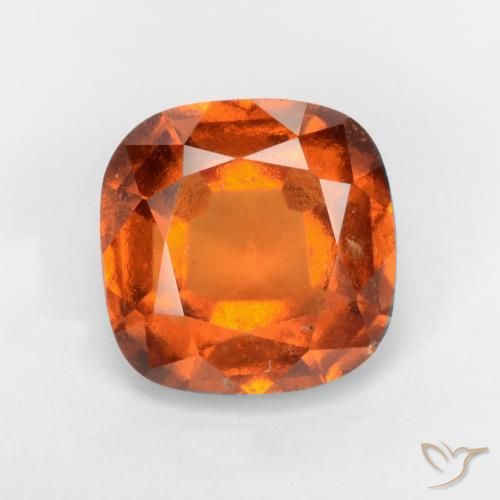 1.78ct Natural Laranja Profundo granada hessonita, Almofada, VS-SI