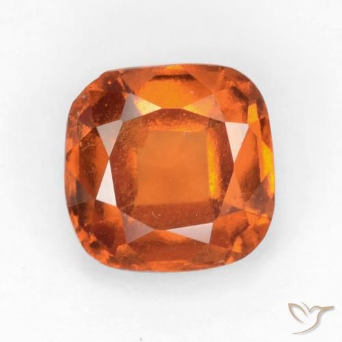 1.69ct Natural Laranja Médio granada hessonita, Almofada, VS