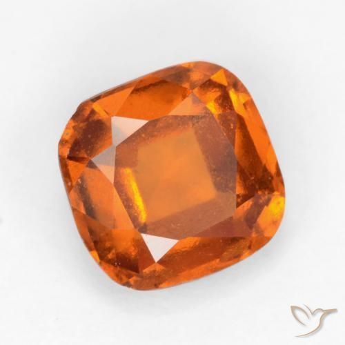 granada hessonita Laranja Médio Natural 1.69ct, Almofada, VS