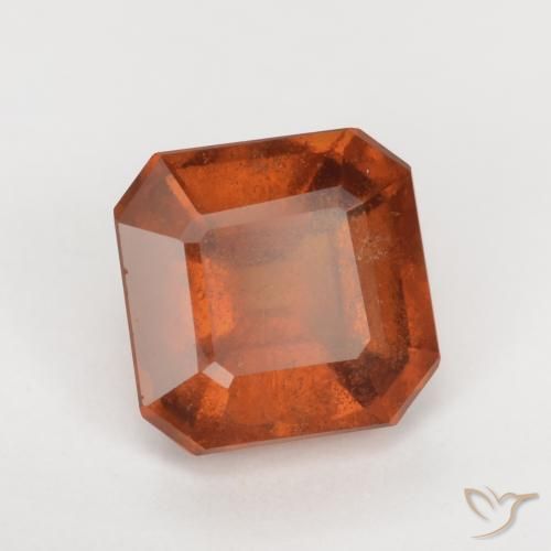 granada hessonita âmbar laranja Natural 2.16ct, Corte Octógono / Esmeralda, SI